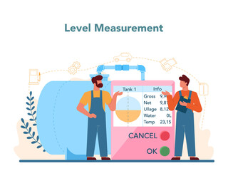 Gas station worker or refueler concept. Worker in uniform