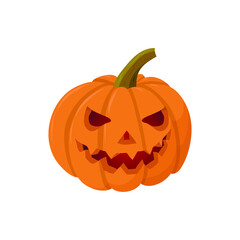 halloween pumpkin isolated on white