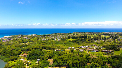 Aerial  Princeville, Kauai, Hawaii
