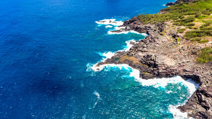 Aerial  West Maui Coast, Hawaii