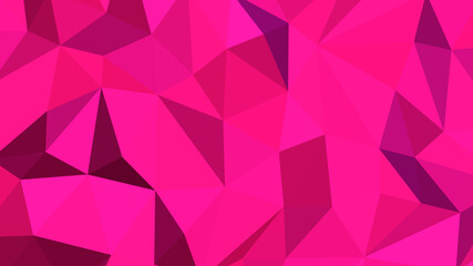 Deep pink abstract background. Geometric vector illustration. Colorful 3D wallpaper.