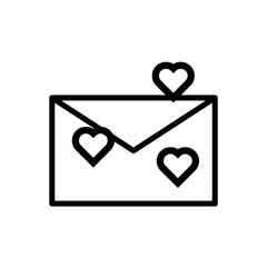 Love envelope icon