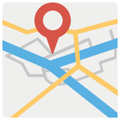 Fototapeta premium Abstract map