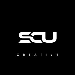 SCU Letter Initial Logo Design Template Vector Illustration