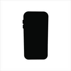 phone vector with blank white screen isolated on white background. eps 10