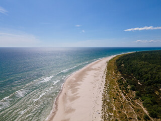 Aerial photograph of beach on &Ouml;sterlen in southern Sweden