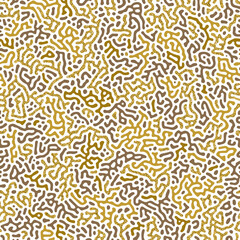 Abstract turing seamless background. Сamouflage pattern. Abstract background with glitter gold. Vector illustration.