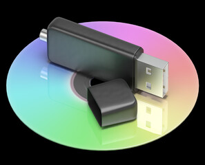Usb And Dvd Memory Shows Portable Storage