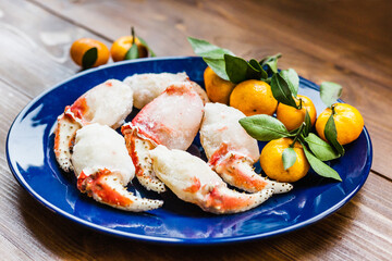 Crab meat, seafood, food, food and dishes, sea food, healthy food and cooking