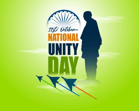 vector illustration for national unity day of India-31st October