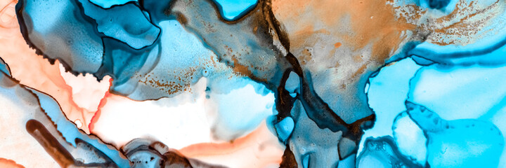 Aqua Abstract Art. Underwater Background. Organic 