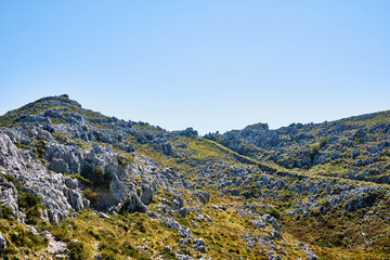 mountain over oriñon in cantabria