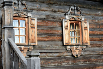 old wooden window