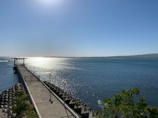 Obraz premium pier on the lake