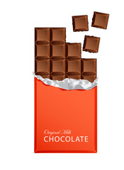 milk candy chocolate bars in vintage bar wrappers.