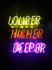 louder higher deeper
