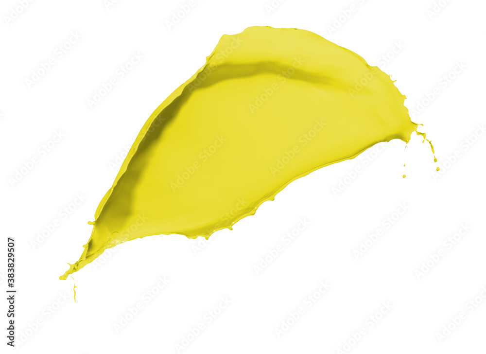 Poster yellow paint splash