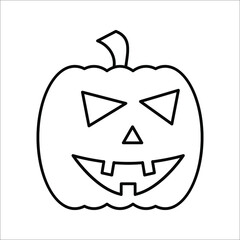 Halloween  pumkin, haorppy holloween day symbol and icon vector illustration