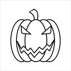 Halloween  pumkin, haorppy holloween day symbol and icon vector illustration
