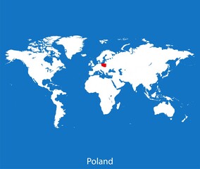 Fototapeta na wymiar map of Poland