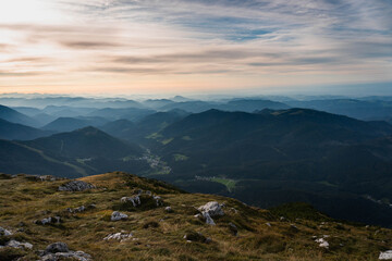 Naklejka premium Ötscher peak, mountains in Austria