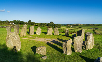 Dromberg Megalithic Circle, also known as the Druid's Altar, in County Cork.