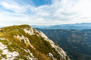 Fototapeta na wymiar Ötscher peak, mountains in Austria