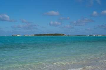 beach with blue sky
