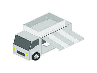 Food trucks that sell various types of food on the road Have flexibility to move.