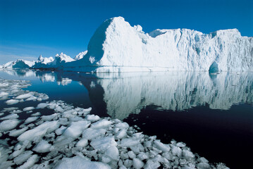Iceberg and water