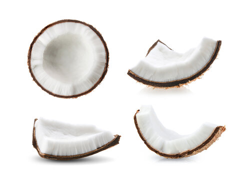  coconut on white background