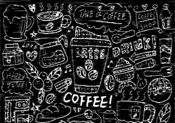 Abstract background dedicated to coffee theme
