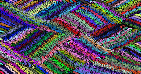 Abstract background imitating a colored carpet