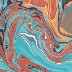 Liquid marble canvas abstract painting background with streaks