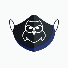 Halloween  medical face protection as a symbol for disease control and virus infection and coronavirus or covid-19