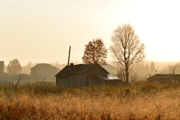 Pomors village Virma in Karelia, Russia