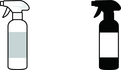 白と黒2本のスプレーボトル