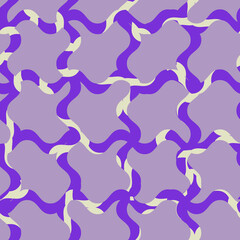 Abstract Swirl Squares Geometric Pattern Trendy Fashion Colors Seamless Design Perfect for Fabric Wall Paper or Wrapping Paper Printing