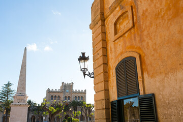 Ciutadella Menorca Placa des Born in downtown Ciudadela