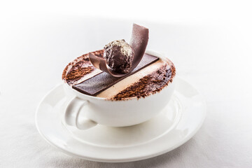 Typical Italian dessert tiramisu