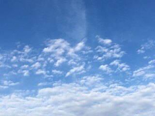 Obraz premium 空と雲の青空背景