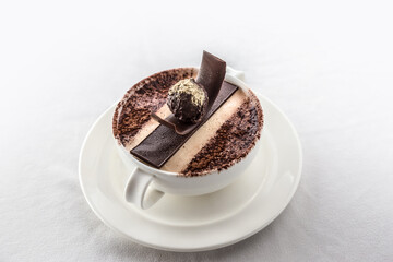 Typical Italian dessert tiramisu