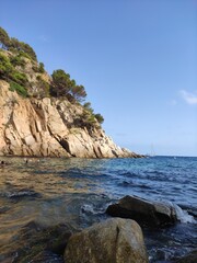 rocks and sea