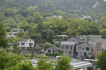 Fototapeta na wymiar Buam-dong alley scenery 부암동 골목 풍경