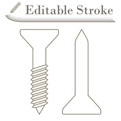 Icon Of Screw And Nail