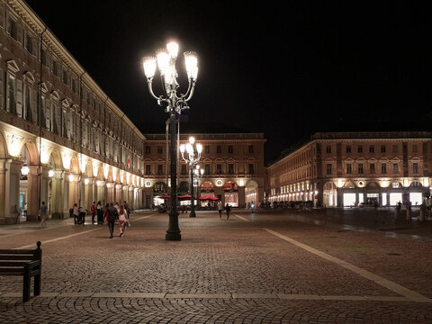 View of the Piazza Castello in Turin