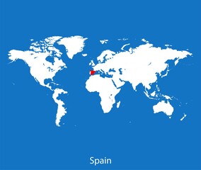 Fototapeta na wymiar map of Spain