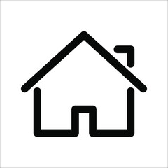 Home icon - symbol of house vector flat syle on white background