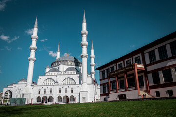 Fototapeta na wymiar a mosque in turkey- melike hatun camii