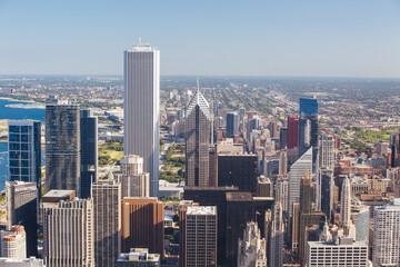 Fototapeta na wymiar The Chicago Skyline in USA